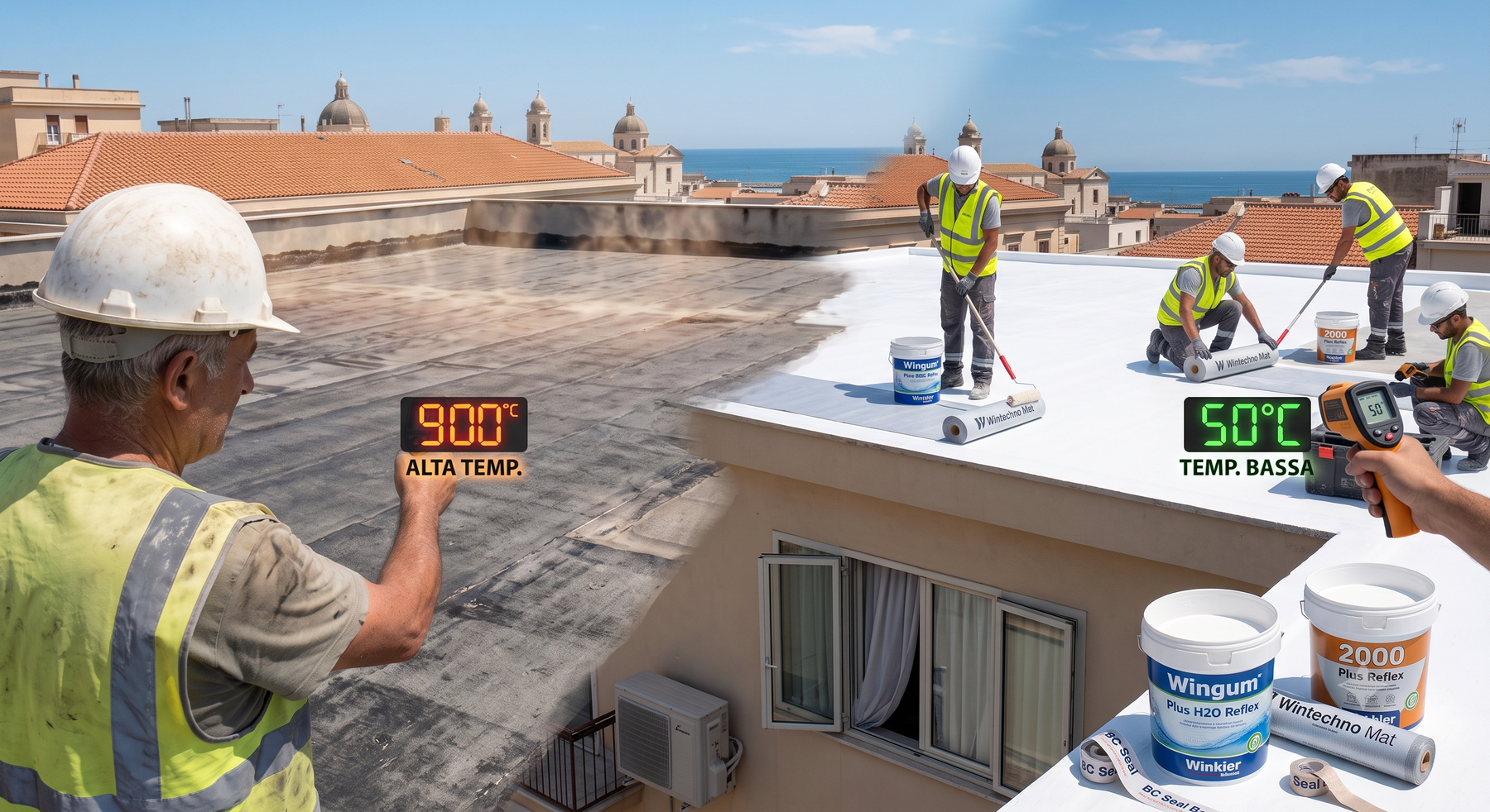 Impermeabilizzanti e protettivi riflettenti: il tetto che respinge il calore