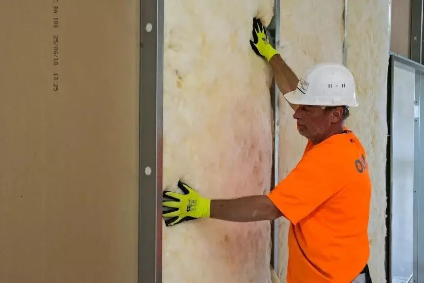 Knauf - Lana vetro a rotoli "Deciwool" spessore cm. 7 per isolamento termico e acustico
