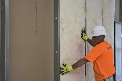 Knauf - Lana vetro a rotoli "Deciwool" spessore cm. 7 per isolamento termico e acustico