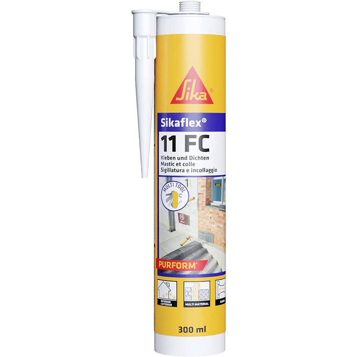 Sika Sikaflex 11 FC Purform Bianco - Adesivo Sigillante Poliuretanico 300 ml - Scatola 12 pz.