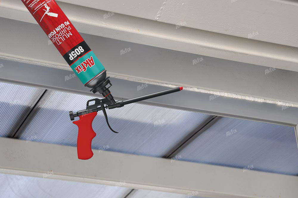 Akfix 805P – Schiuma Poliuretanica per Pistola 750 ml | Cartone 12 pz