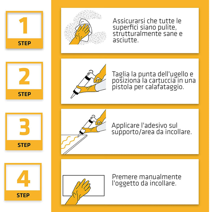 Sika Sikaflex 11 FC Purform Bianco - Adesivo Sigillante Poliuretanico 300 ml - Scatola 12 pz.