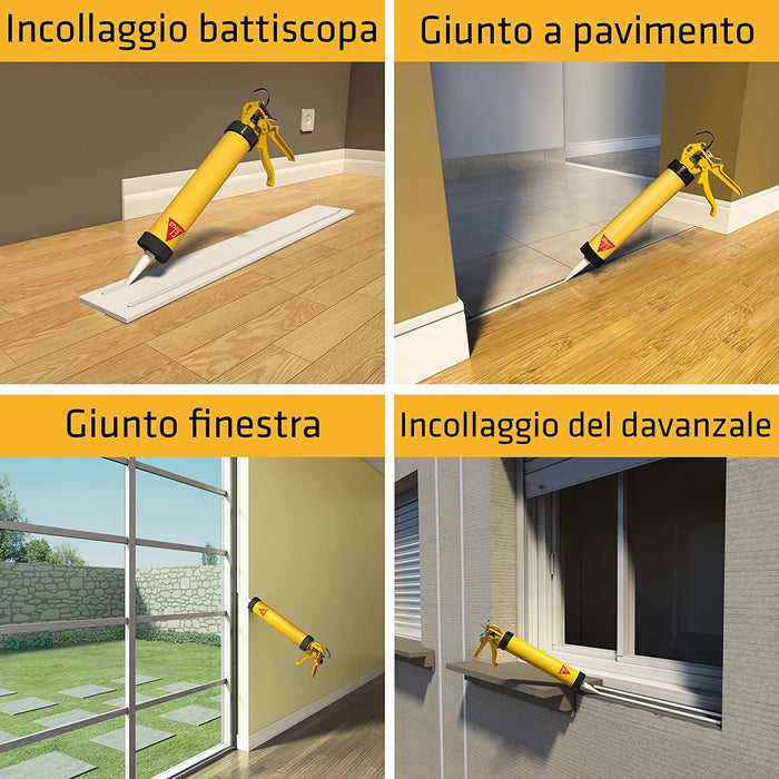 Sika Sikaflex 11 FC Purform Grigio - Adesivo Sigillante Poliuretanico 300 ml - Scatola 12 pz.