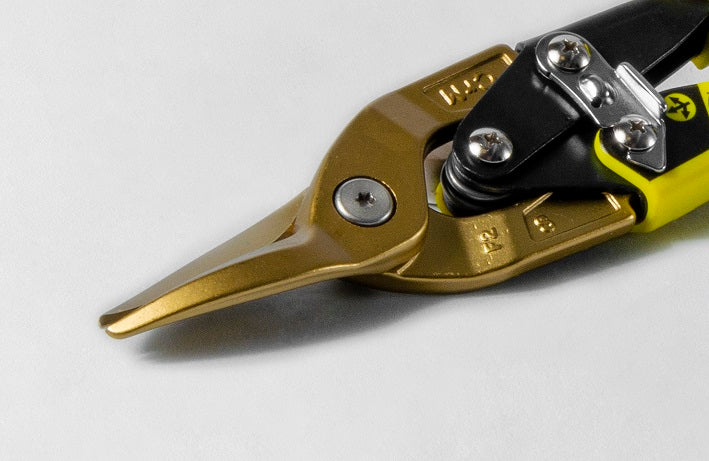 Fixline - Straight Double Lever Scissor Shears for Plasterboard and Sheet Metal Profiles