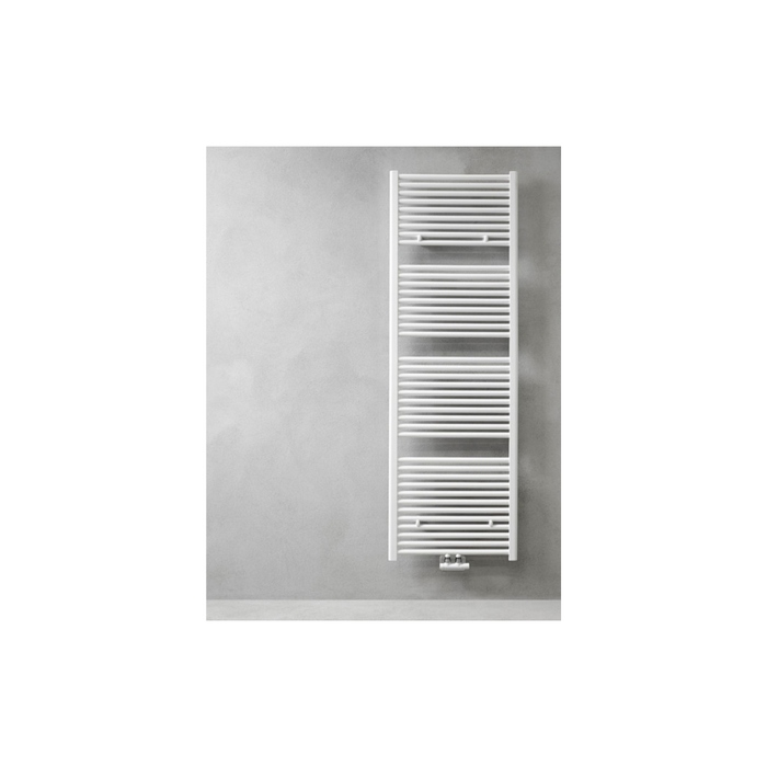 Caleido - Scaldasalviette Ulisse idraulico mm. 1185x500 interasse mm. 452 in acciaio bianco