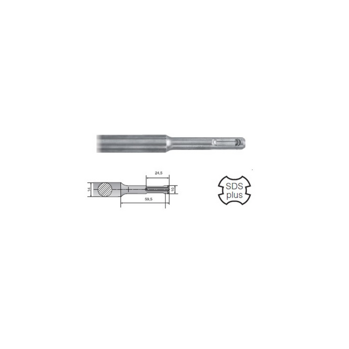 Hikoki - Punta scalpello con attacco SDS Plus 165mm x 75mm