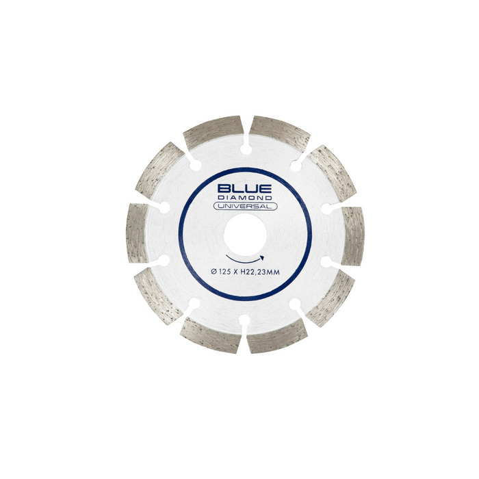 Disco diamantato universale Blue Diamond Ø125 mm per taglio preciso