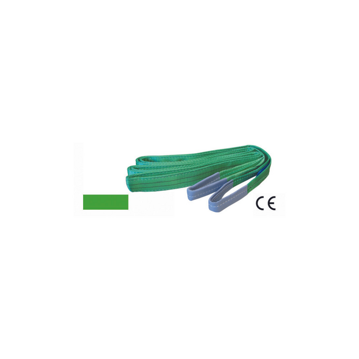Maurer - Fascia Piatta Verde in Poliestere di Sollevamento 2000 kg