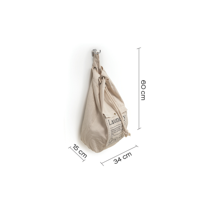 Gedy - Sacca Baggy portabiancheria 30 lt ecrù