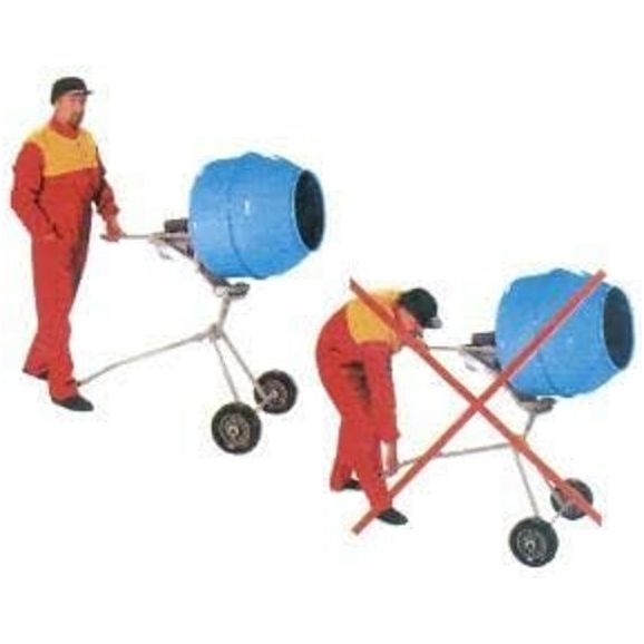 Polieri Minihobby – Betoniera 100 Lt per Piccoli Cantieri e Ristrutturazioni