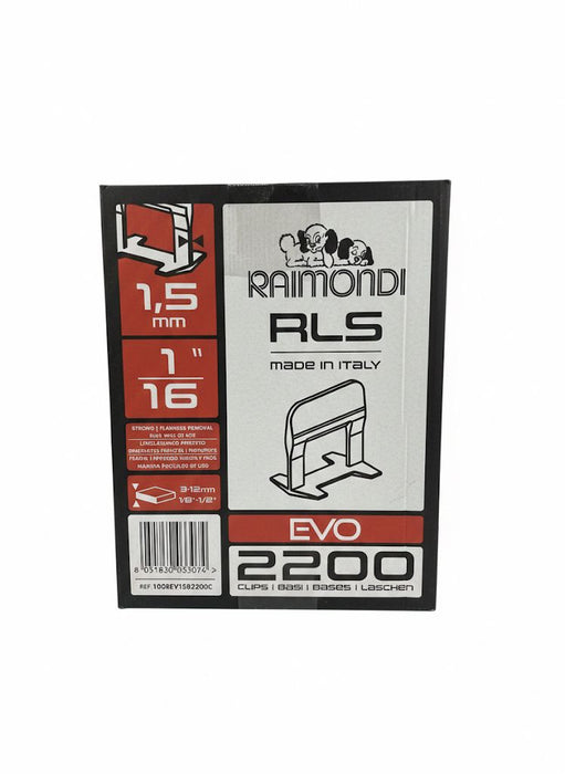 Raimondi - 2200 HD Bases for 1.5 mm joints and for tile thicknesses from 3 to 12 mm Leveling System RLS