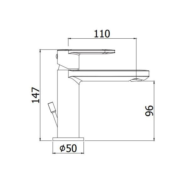 Paffoni - Candy CA075H CR basin mixer