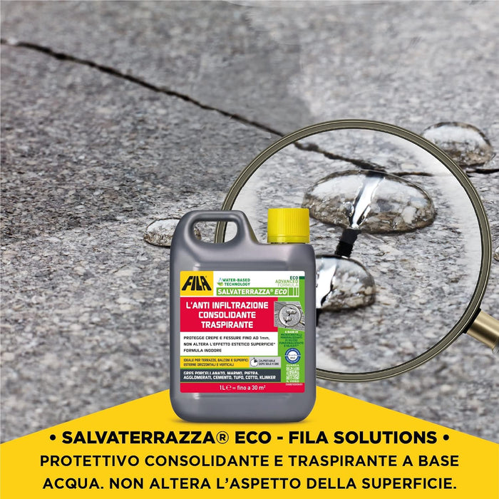 Fila - Salvaterrazza Eco, Impermeabilizzante trasparente consolidante traspirante