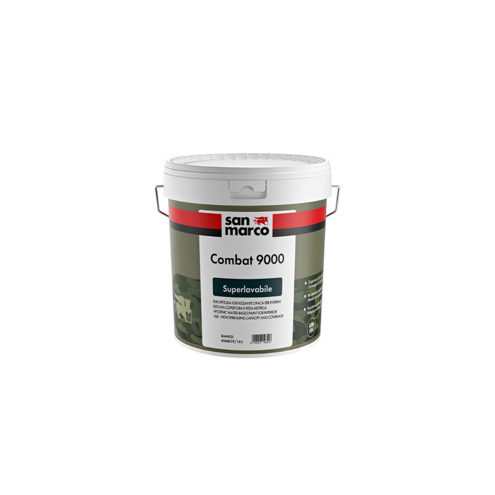 San Marco - Combat 9000 pittura superlavabile antimuffa bianca LT.10