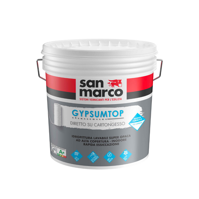 San Marco - Gypsumtop Idropittura lavabile per cartongesso