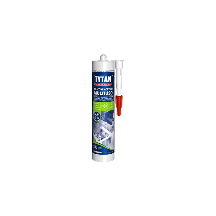 Tytan - Transparent multipurpose acetic silicone Ml. 280
