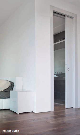 Eclisse - Controtelaio mod. Unico intonaco 60/70/80/90x210 sp.108 per porta a scomparsa