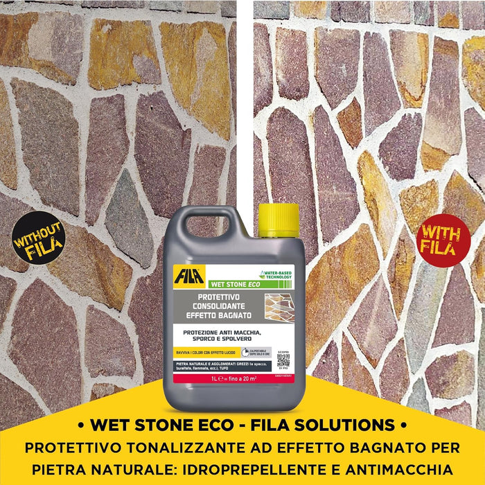 Fila - Wet Stone Eco protettivo consolidante effetto bagnato lt.1