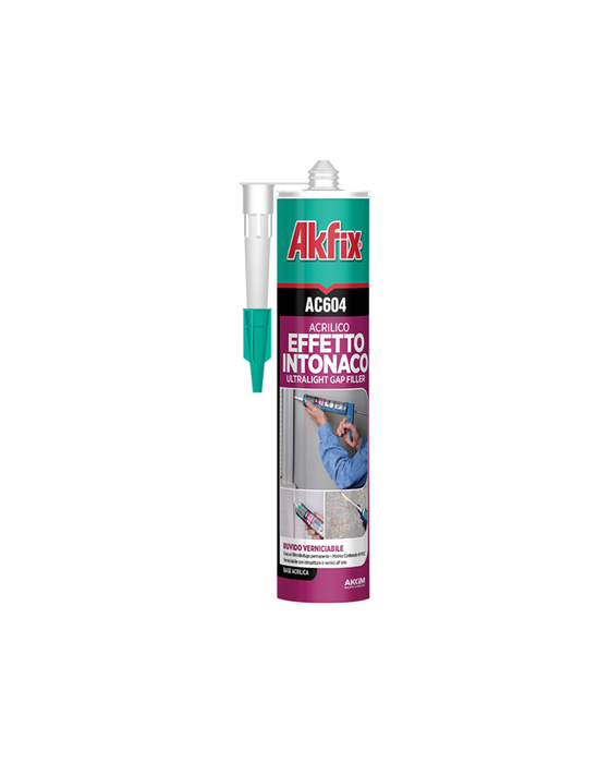 Akfix AC604 – Sigillante Acrilico Effetto Intonaco 310 ml (Vendita al pezzo)