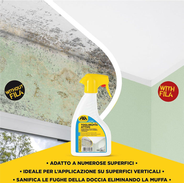 Fila - Toglimuffa attivo Active1 Rimuove muffe, alghe, funghi, microrganismi