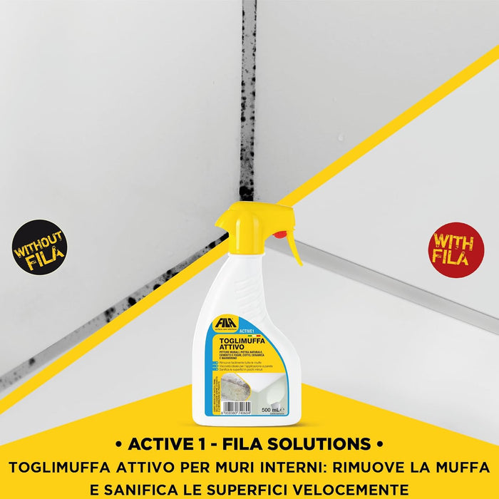 Fila - Toglimuffa attivo Active1 Rimuove muffe, alghe, funghi, microrganismi