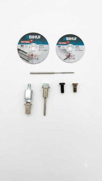 Bihui AGMN100 - Kit Plus Mini Smerigliatrice Angolare 100W 6 Velocità - Disco ø 50 mm