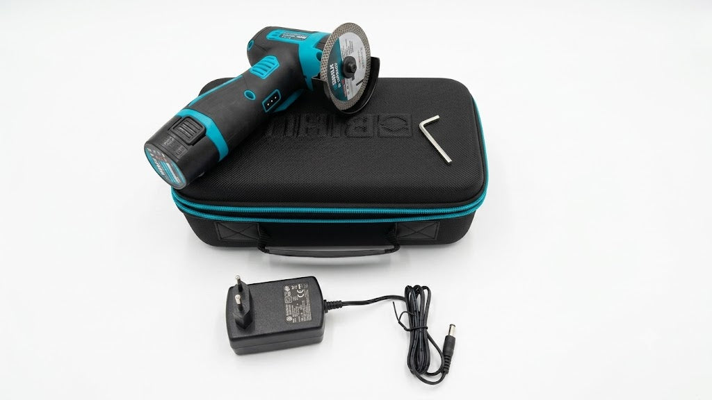 Bihui AGMN76 - Mini Smerigliatrice Angolare a Batteria - Disco Diamantato ø 76 mm