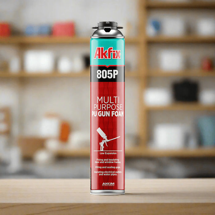 Akfix 805P – Schiuma Poliuretanica per Pistola 750 ml | Cartone 12 pz