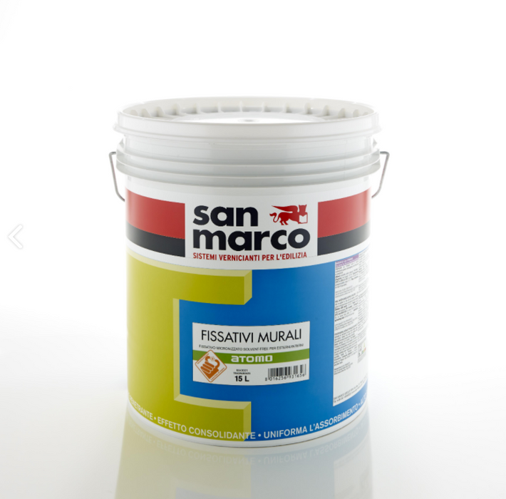 San Marco - Kit pittura lavabile bianca per mq 35 (2 pz Antartica lt.4 + 2 pz Atomo lt.1)