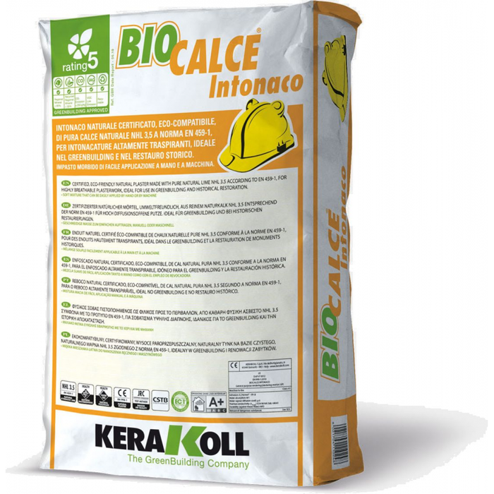 Kerakoll - Biocalce Eco-friendly natural plaster for breathable plastering 25 kg
