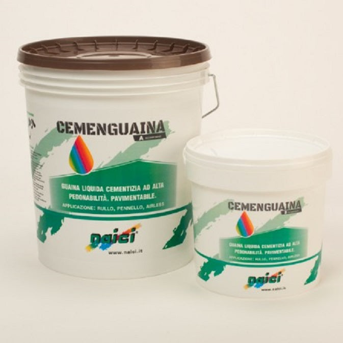 Naici - Cemenguaina guaina liquida impermeabilizzante cementizia bicomponente 20 kg grigio scuro