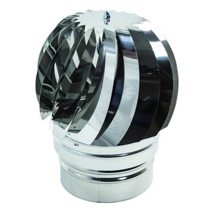 Zinco Group - Comignolo Girevole Acciao Inox Con Cuscinetto per Base Tonda (Innesto Femmina)
