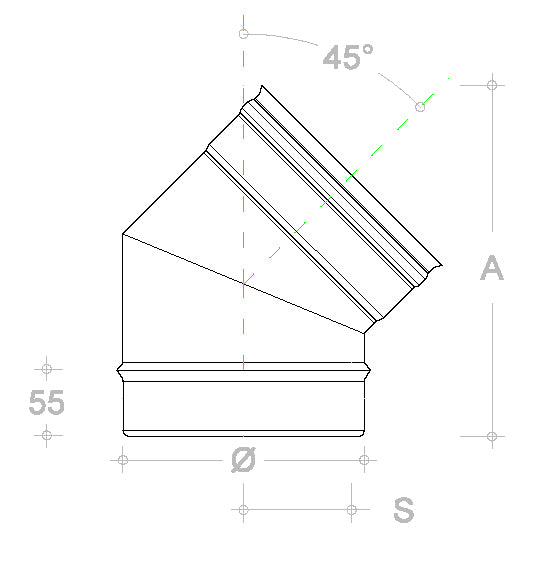 Artigian Giovanni Russo - Stainless Steel Swivel Chimney Cap with Bearing for Chimney Flue Round Base (Male Connection)