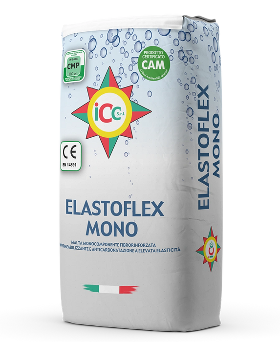 Elastoflex Mono – Malta Impermeabilizzante Elastica Fibrata Monocomponente 20 kg