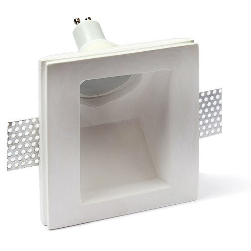 Faretti quadrati in gesso inclinati 12x12 cm