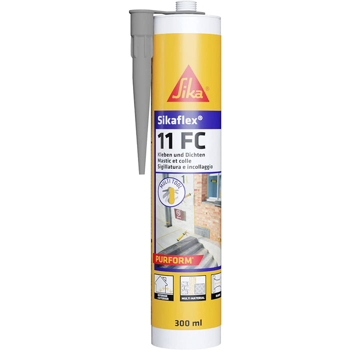 Sika Sikaflex 11 FC Purform Grigio - Adesivo Sigillante Poliuretanico 300 ml