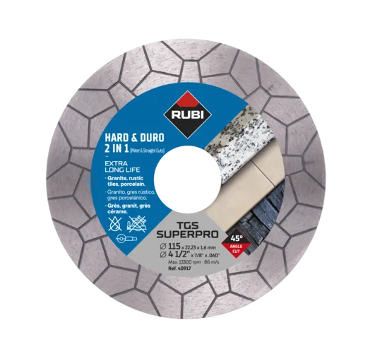 Rubi - Disco diamantato TGS-125 SuperPro per Jolly a 45° d.125 art. 40918