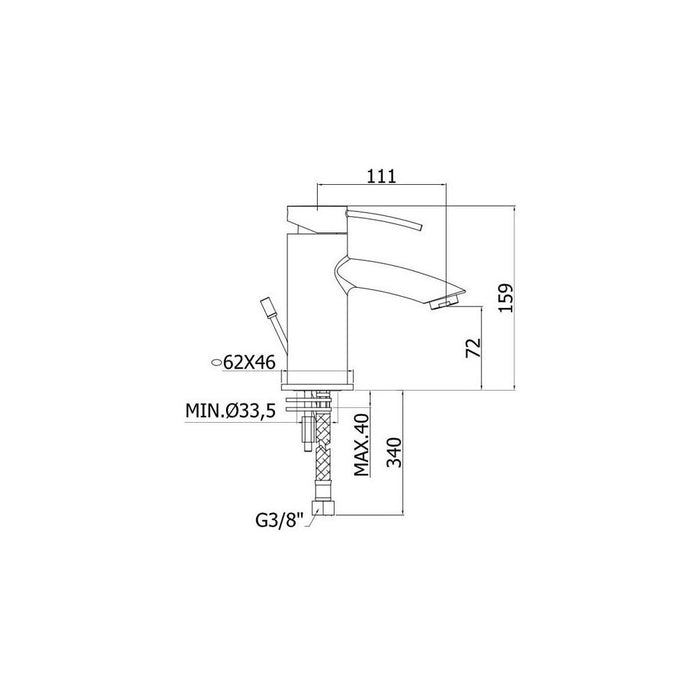 Paffoni - Miscelatore Lavabo Berry BR075 CR