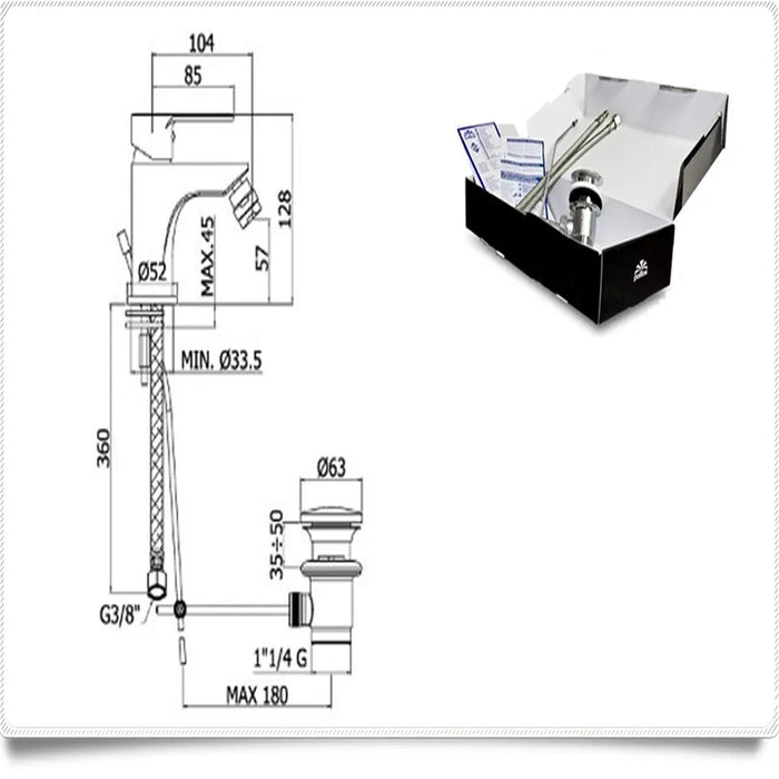Paffoni - Lime LM075 CR basin mixer