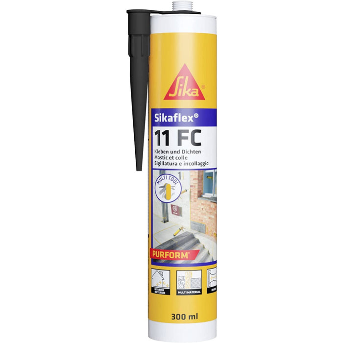 Sika Sikaflex 11 FC Purform Nero - Adesivo Sigillante Poliuretanico 300 ml
