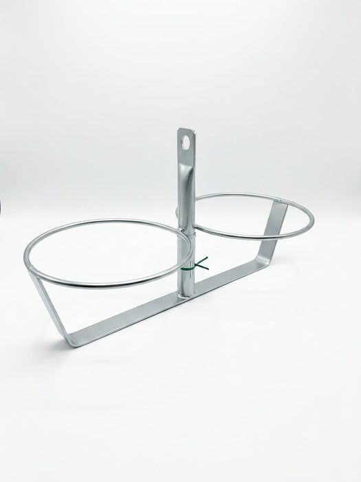 Porta Secchi Acciaio Zincato 2 Posti – 26 L | Tekcnoplast E002PS