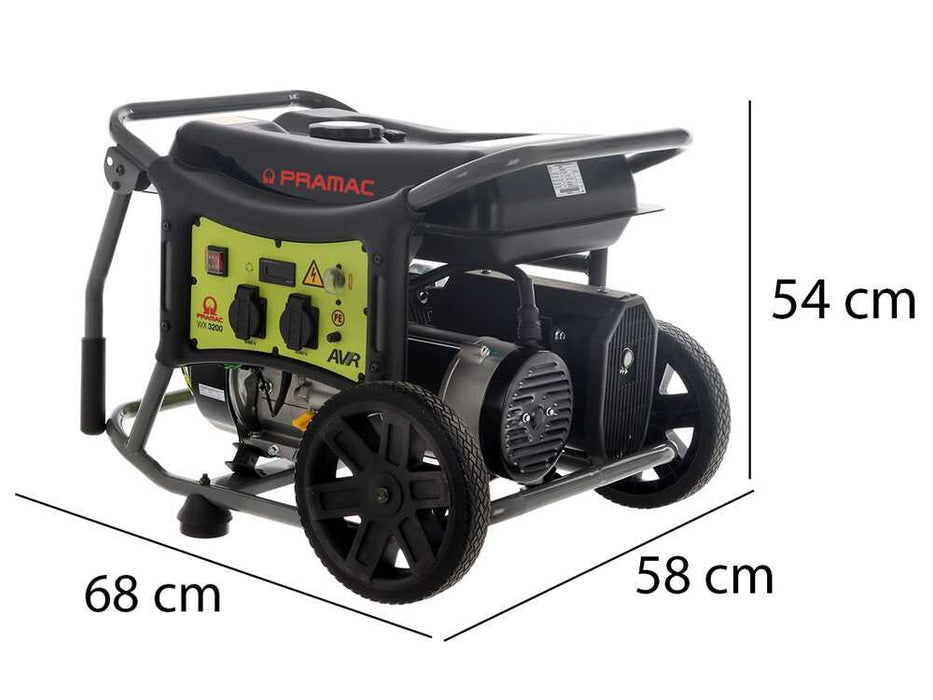 Pramac - Generatore di corrente portatile WX3200 Monofase ad avviamento manuale