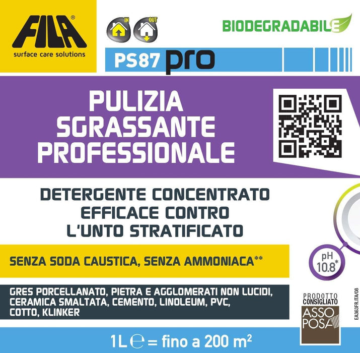 Fila - PS87 Pro pulizia sgrassante professionale
