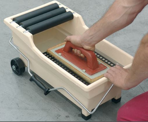 Raimondi Vaschetta Lavaggio Pulirapid 20L con Frattazzo Spugna Sweepex