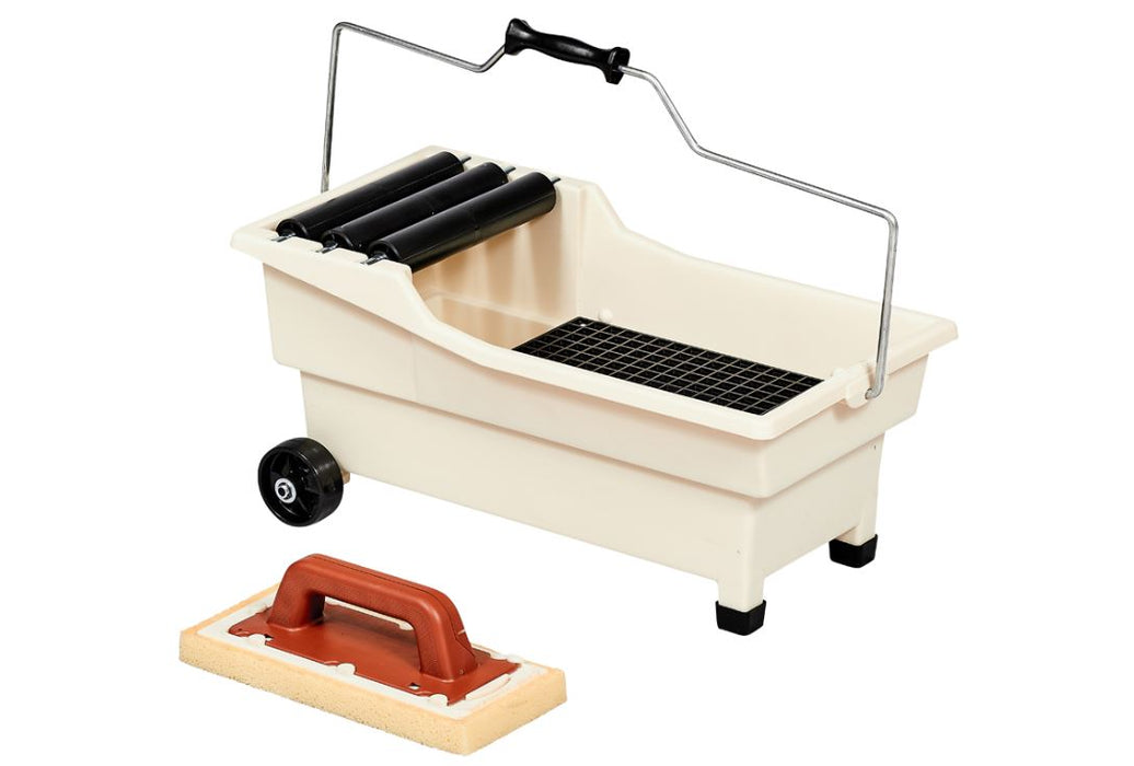 Raimondi Vaschetta Lavaggio Pulirapid 20L con Frattazzo Spugna Sweepex