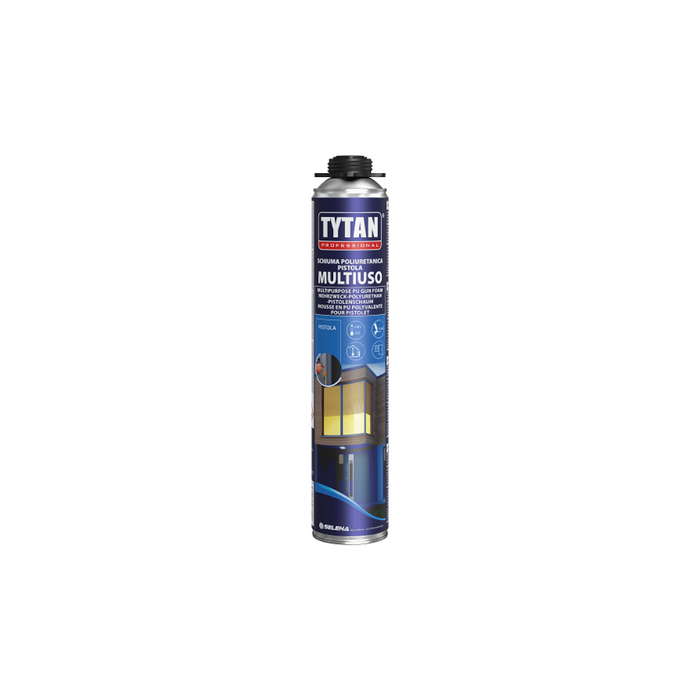 Tytan - Schiuma poliuretanica universale Multiuso per pistola ml.750 - Vendita a cartone da 12 pz.