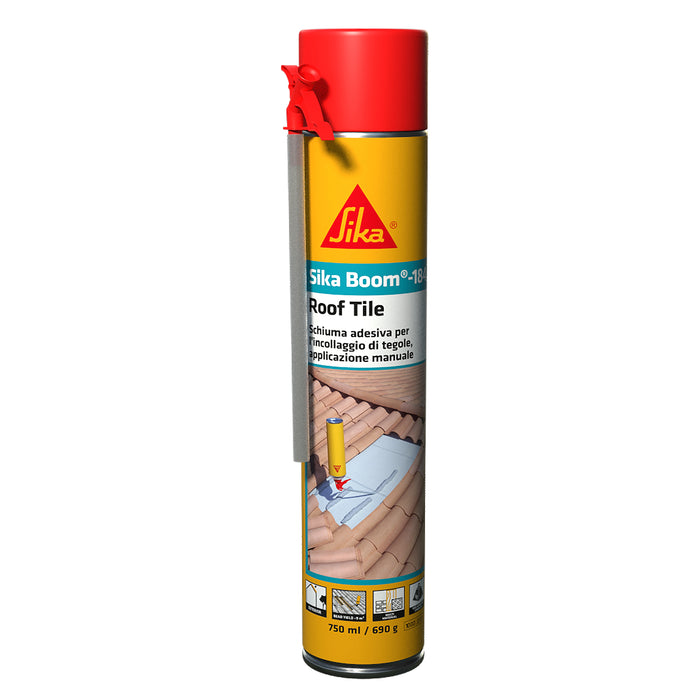 Sika - Sika Boom -184 Roof Tile schiuma poliuretanica manuale per tegole e coppi ml. 750 - cartone da 12 pz.