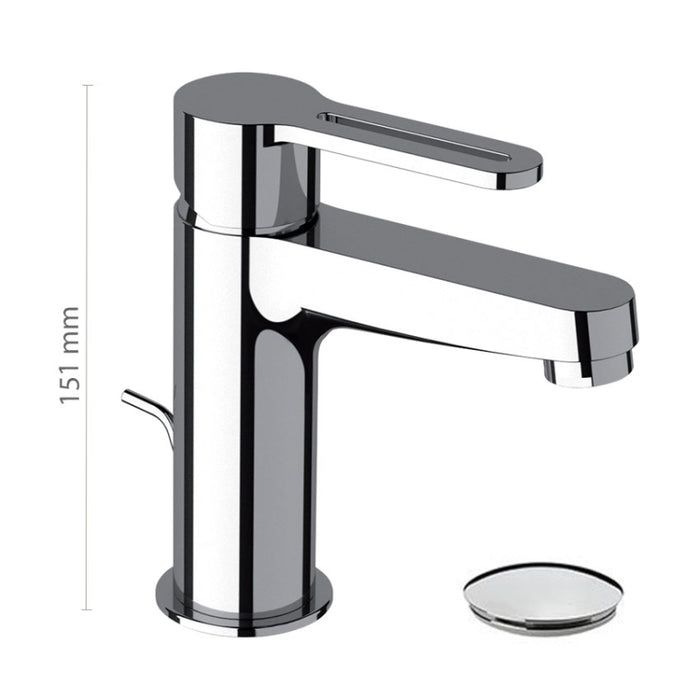 Daniel Rubinetterie - Miscelatore monocomando per lavabo con scarico Smart SR605CR
