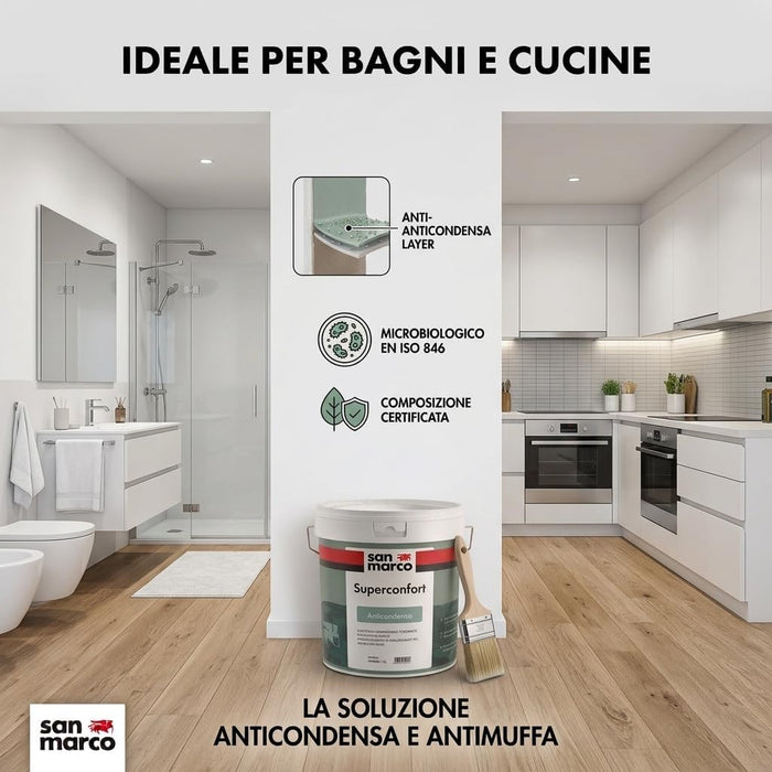 SAN MARCO Kit Antimuffa e Anticondensa per 40 mq – Combat 222 + Combat 333 + Superconfort