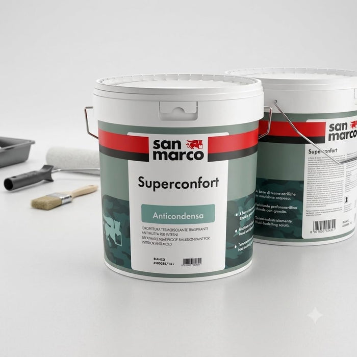 SAN MARCO Kit Antimuffa e Anticondensa per 40 mq – Combat 222 + Combat 333 + Superconfort